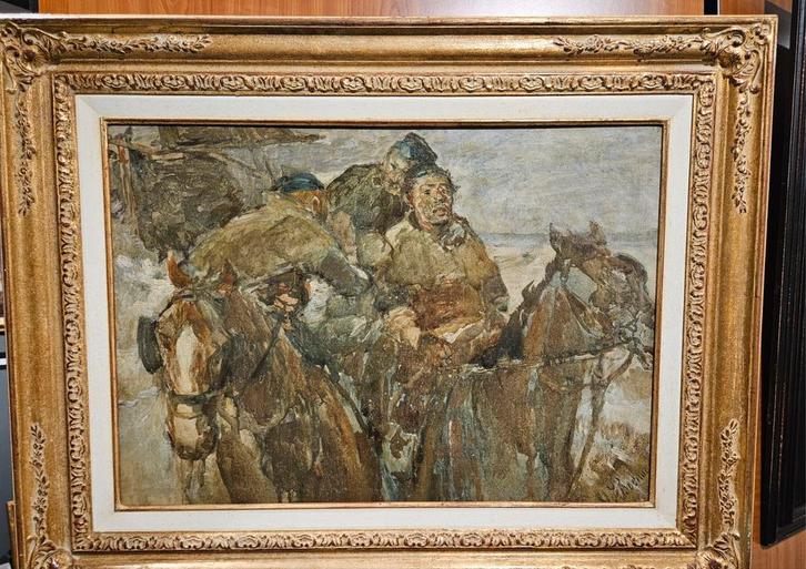 Schilderij Gregor von Bochmann (1850-1930), Antiek en Kunst, Kunst | Schilderijen | Klassiek, Ophalen of Verzenden