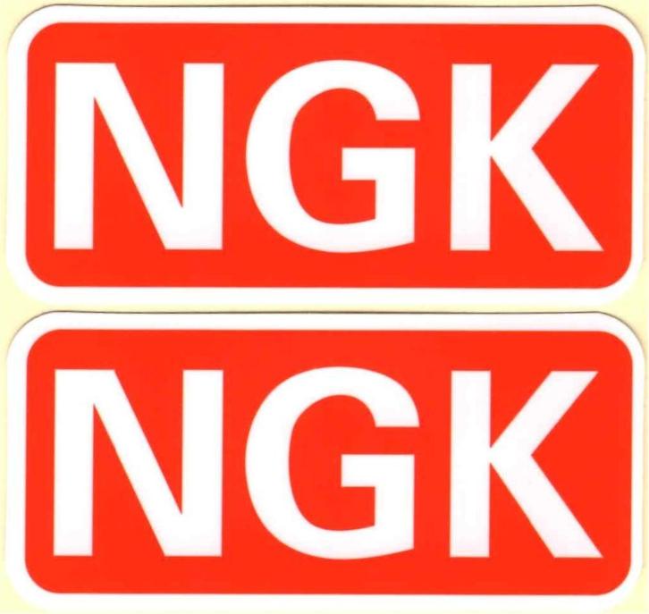 NGK sticker set #7, Motoren, Accessoires | Stickers, Ophalen of Verzenden