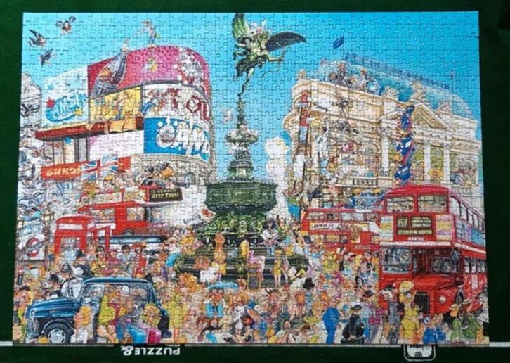 King puzzel, Piccalilly Circus, met The Beatles, Hobby en Vrije tijd, Denksport en Puzzels, Zo goed als nieuw, Legpuzzel, 500 t/m 1500 stukjes