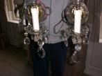 2 Antiek kristallen Muur Kroonluchters, Antiek en Kunst, Verzenden