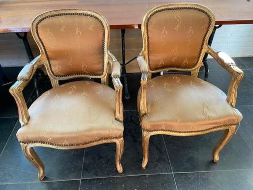2 antieke Franse stoelen in goede staat (houten frame), Antiek en Kunst, Antiek | Meubels | Stoelen en Banken, Ophalen of Verzenden