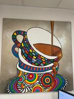 Kleurrijk schilderij, Antiek en Kunst, Ophalen