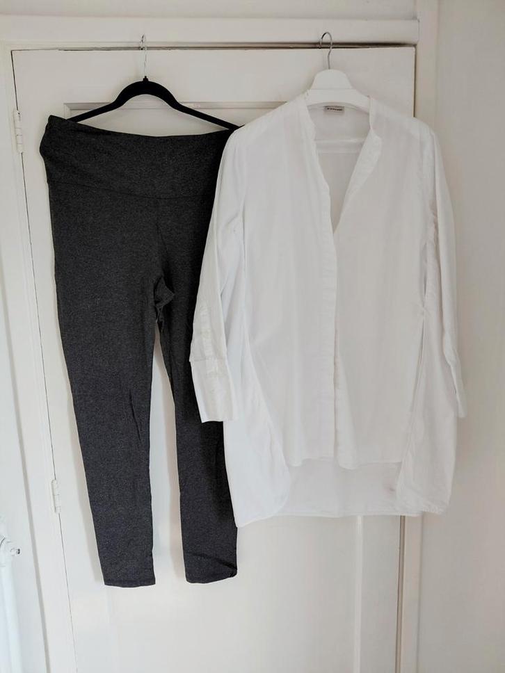 2delig Malene Birger blouse & bijpassende legging XL NW350,-, Kleding | Dames, Blouses en Tunieken, Zo goed als nieuw, Maat 42/44 (L)