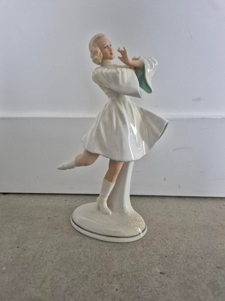 Porseleinen beeldje van een danseres origineel gestampt, Ophalen