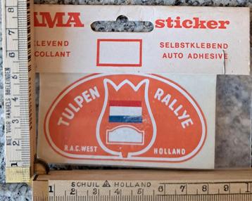 Vintage sticker Tulpen Rallye R.A.C. West Holland vama beschikbaar voor biedingen