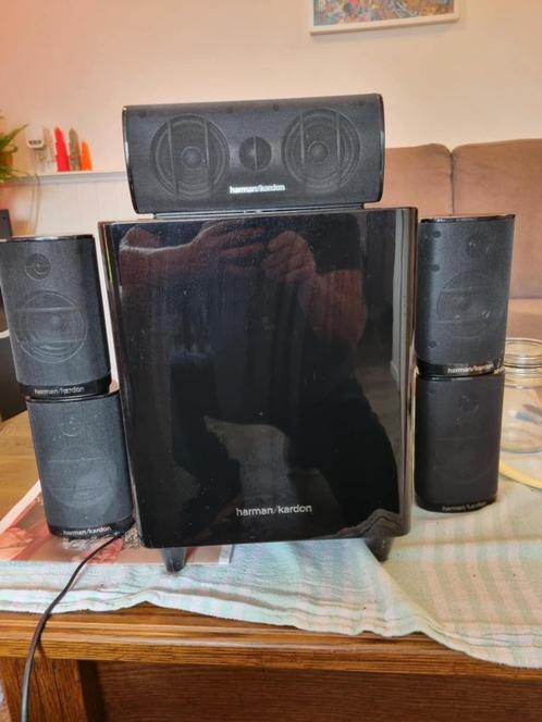 Harman Kardon HKTS 30 + Subwoofer HKTS210SUB, Audio, Tv en Foto, Luidsprekers, Gebruikt, Subwoofer, 120 watt of meer, Overige merken