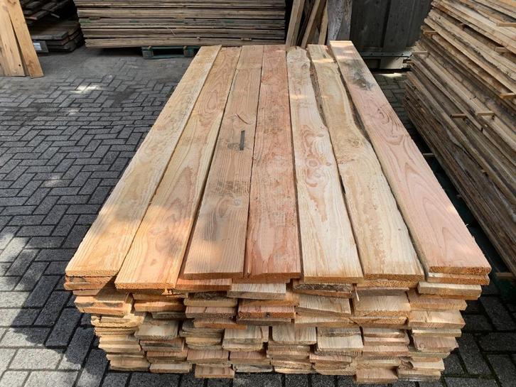 Recycle hout: Douglas planken, geborsteld 25 x 145-170 mm, Tuin en Terras, Palen, Balken en Planken, Gebruikt, Planken, 180 tot 250 cm