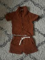 Mooi roestbruin setje van HEMA 100% cotton size 74, Ophalen of Verzenden, Zo goed als nieuw, Setje, Hema