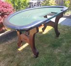 Luxe blackjacktafel met houten onderstel! Unieke tafel!, Een of twee spelers, Ophalen of Verzenden, Gebruikt