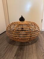 Grote Rotan Hanglamp Bohemian Stijl 60x30cm, Huis en Inrichting, Ophalen of Verzenden, Zo goed als nieuw, Hout, 50 tot 75 cm