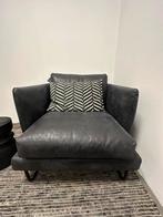 Fauteuil Jackson in zwart leer, Huis en Inrichting, Fauteuils, Nieuw, Natuurlijk wonen, 75 tot 100 cm, Modern