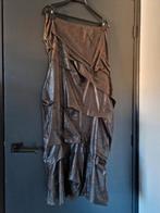 Lange, bruine rok (leerlook) van Sylvia Heise - Maat 38, Kleding | Dames, Rokken, Maat 38/40 (M), Sylvia Heise, Bruin, Ophalen of Verzenden