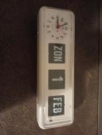 Senioren Kalender Klok Digitaal Analoog, Ophalen of Verzenden, Gebruikt, Analoog, Wekker of Tafelklok