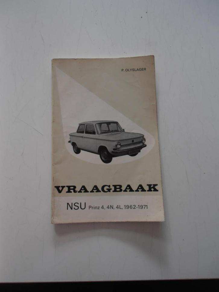 Vraagbaak NSU Prinz IV, Auto diversen, Handleidingen en Instructieboekjes, Ophalen of Verzenden