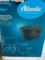 Atlantic hangend toilet Tyler randloos zwart incl. wc bril, Ophalen, Nieuw, Steen, Toilet