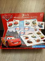 Cars 3 in 1 spelletjes., Hobby en Vrije tijd, Ophalen of Verzenden, Zo goed als nieuw, Clementoni