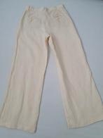 Max Mara ecru linnen broek maat 8/38, Maat 38/40 (M), Beige, Max Mara, Ophalen of Verzenden