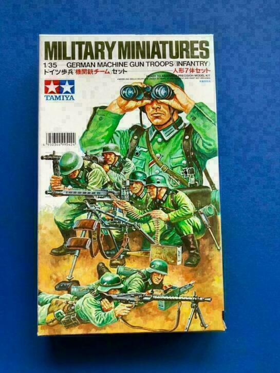 TAMIYA 35038 German Machine Gun Troops 1/35, Hobby en Vrije tijd, Modelbouw | Figuren en Diorama's, Nieuw, 1:35 tot 1:50, Ophalen of Verzenden