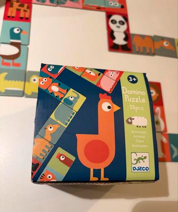 Djeco Domino Puzzel - 28 Stukjes - Compleet beschikbaar voor biedingen