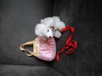 Lieve knuffel poedel in tasje, Ophalen of Verzenden, Zo goed als nieuw, Overige typen