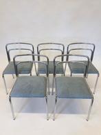 Buisframe stoelen, Bauhaus, Vijf, Zes of meer stoelen, Blauw, Ophalen of Verzenden, Metaal