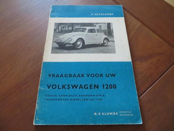 Vraagbaak Volkswagen Kever, Karmann Ghia, Transporter '61-64, Auto diversen, Handleidingen en Instructieboekjes, Ophalen of Verzenden