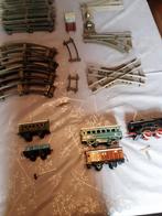 Antiek opwindbaar treinset met rails, merk Fleischmann, Gelijkstroom, Fleischmann, Ophalen of Verzenden, Gebruikt