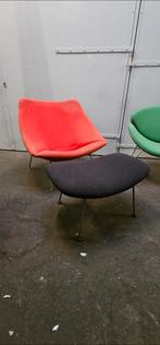 Artifort oyster & ottoman Pierre Paulin, Ophalen of Verzenden, Gebruikt, 75 tot 100 cm
