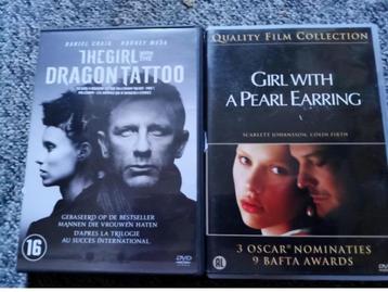 Girl with the dragon tattoo en girl with pearl earring beschikbaar voor biedingen