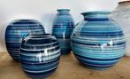 2 sets rainbow J Stroes P Knepper Mobach 15-27,5 cm 80s, -, Blauw, -, Aardewerk of Porselein