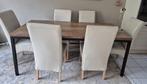 6 Eetkamerstoelen (Beige), Huis en Inrichting, Stoelen, Ophalen, Kunststof, Overige kleuren, Zo goed als nieuw