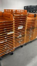 Broban Kratten op Dolly - Oranje Kunststof, Doe-het-zelf en Verbouw, Kratten en Dozen, Gebruikt, 60 cm of meer, 50 tot 75 cm, Minder dan 35 cm