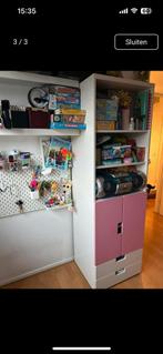 Ikea Stuva Kast Wit met Roze Deurtjes, Ophalen, Gebruikt, 105 cm of meer, Minder dan 50 cm