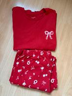 Rode Kerst Pyjama Set, Kleding | Dames, Pyjama's, Ophalen of Verzenden, Zo goed als nieuw, Maat 38/40 (M)