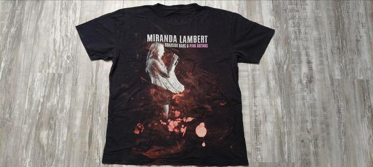 Miranda Lambert T-Shirt - Bandshirt - Concert Tour 2019, Kleding | Heren, T-shirts, Gedragen, Maat 52/54 (L), Zwart, Ophalen of Verzenden