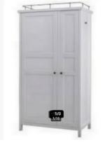 Ikea 2 deurs Hemnes kledingkast hang en leg, Gebruikt, 50 tot 70 cm, 105 cm of meer, Ophalen of Verzenden