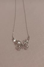 Diamanten vlinder hanger aan ketting! nieuw! Inc.verzenden, Sieraden, Tassen en Uiterlijk, Kettingen, Verzenden, Nieuw, Met edelsteen