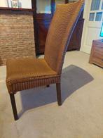 4 mooie stoelen, Huis en Inrichting, Stoelen, Ophalen, Bruin, Riet of Rotan, Zo goed als nieuw