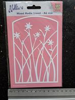 NELLIE SNELLEN STENCIL MASK SJABLOON BLOEMEN KAARTEN MAKEN, Ophalen of Verzenden, Nieuw, Natuur, Pons of Mal