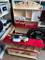 Houten Winkel met Kassa, Mandje & Boodschappen, Ophalen of Verzenden, Gebruikt