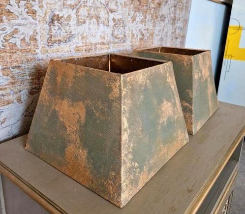 Set van twee prachtige lampenkappen, Huis en Inrichting, Woonaccessoires | Kisten, Zo goed als nieuw, Minder dan 50 cm, Ophalen of Verzenden