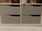 2x IKEA KALLAX inzet met 2 lades, gegolfd/grijs, 33x33cm, Ophalen, Minder dan 50 cm, 1 of 2 laden, Zo goed als nieuw
