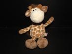 NICI GIRAFFE VELOURS WIT MET LICHTBRUINE VLEKJES EN  BRUINE, Kinderen en Baby's, Speelgoed | Knuffels en Pluche, Nieuw, Overige typen