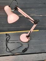 Roze Bureaulamp met Verstelbare Arm, Gebruikt, Ophalen of Verzenden, Minder dan 100 cm, Modern