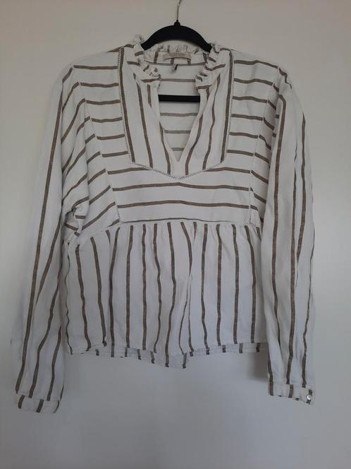 Scotch & soda blouse linnen maat m, Kleding | Dames, Blouses en Tunieken, Zo goed als nieuw, Maat 38/40 (M), Wit, Ophalen of Verzenden