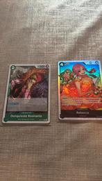 One Piece OP05 Donquixote Rosinante & Rebecca, Hobby en Vrije tijd, Ophalen of Verzenden, Zo goed als nieuw, Foil
