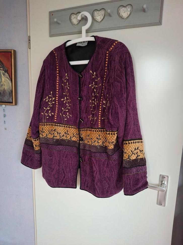 Indigo Moon Butik Vintage hippie jas, Kleding | Dames, Jassen | Winter, Nieuw, Maat 46/48 (XL) of groter, Paars, Ophalen of Verzenden