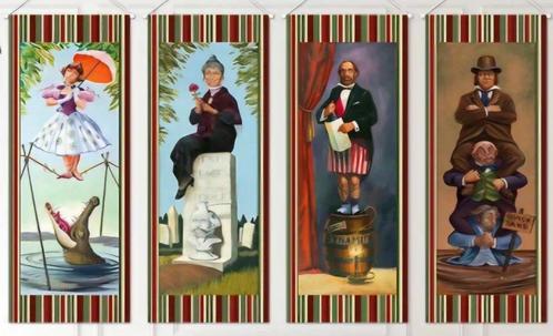 Haunted Mansion stretch paintings vaandels, Verzamelen, Disney, Nieuw, Winnie de Poeh of vrienden, Ophalen of Verzenden