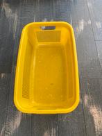 Vintage gele wasmand (140823), Ophalen of Verzenden, Geel