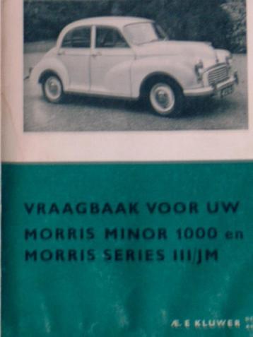 Vraagbaak Morris Minor 1000 + Series 111/JM vanaf 1956 beschikbaar voor biedingen